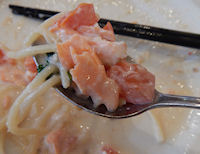 ガスト サーモンとかにの魚介クリームスパゲティ